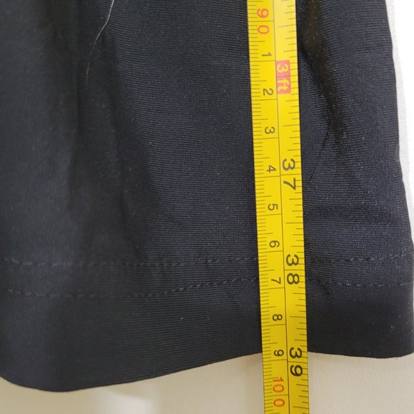 BCBGMaxazria A-Line Ruched Front Midi Dress 3/4 Sleeve Womens Floral V-Neck S - Picture 8 of 9